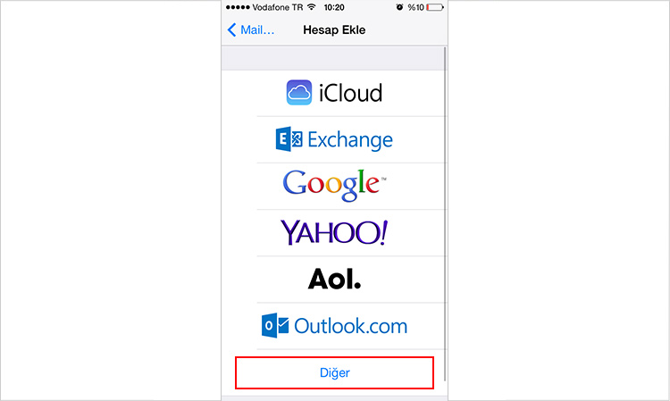 iPhone & iPad için e-posta hesabı kurulumu